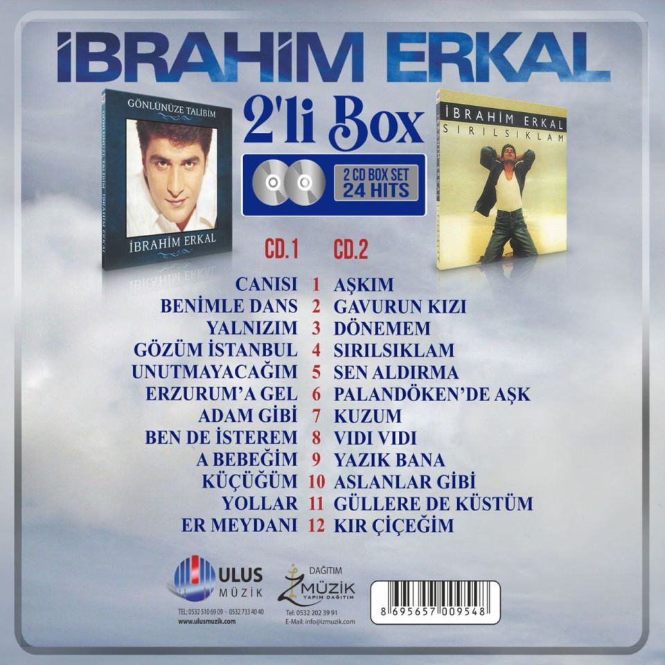 İBRAHİM ERKAL - GÖNLÜNÜZE TALİBİM & SIRILSIKLAM (2 CD)