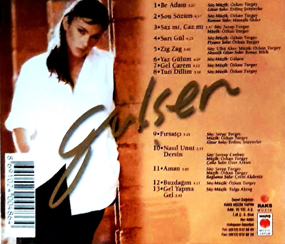 GÜLŞEN - BE ADAM (CD) (1996)