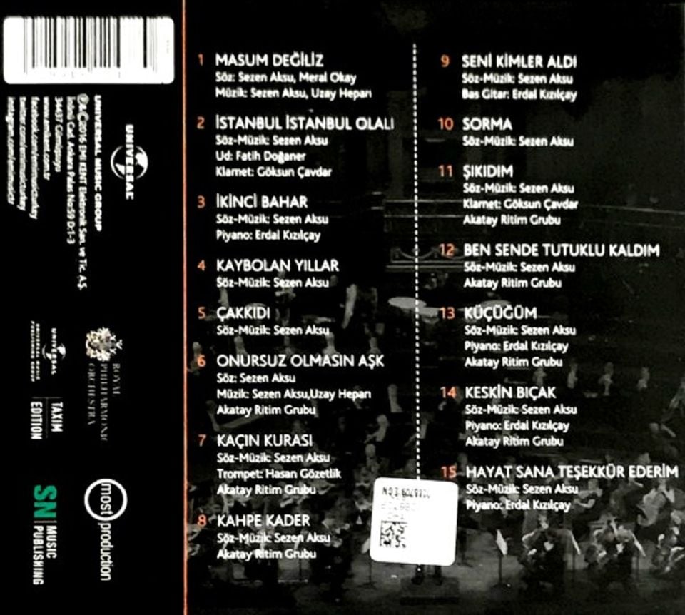 THE ROYAL PHILHARMONIC ORC - PLAYS SEZEN AKSU