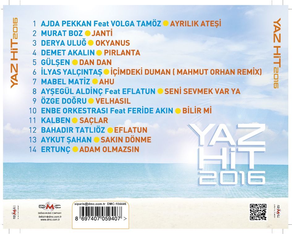 YAZ HİT 2016 VOL.1 - KARIŞIK / VARIOUS