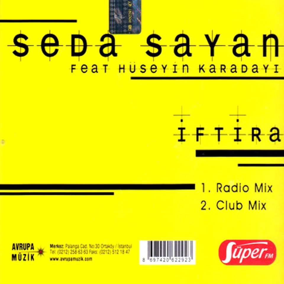 SEDA SAYAN - İFTİRA (FEAT. HÜSEYİN KARADAYI) (SINGLE CD)