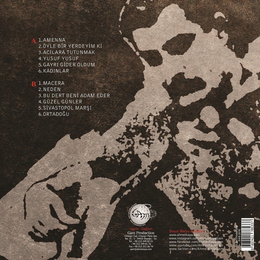 AHMET KAYA - ACILARA TUTUNMAK (LP)