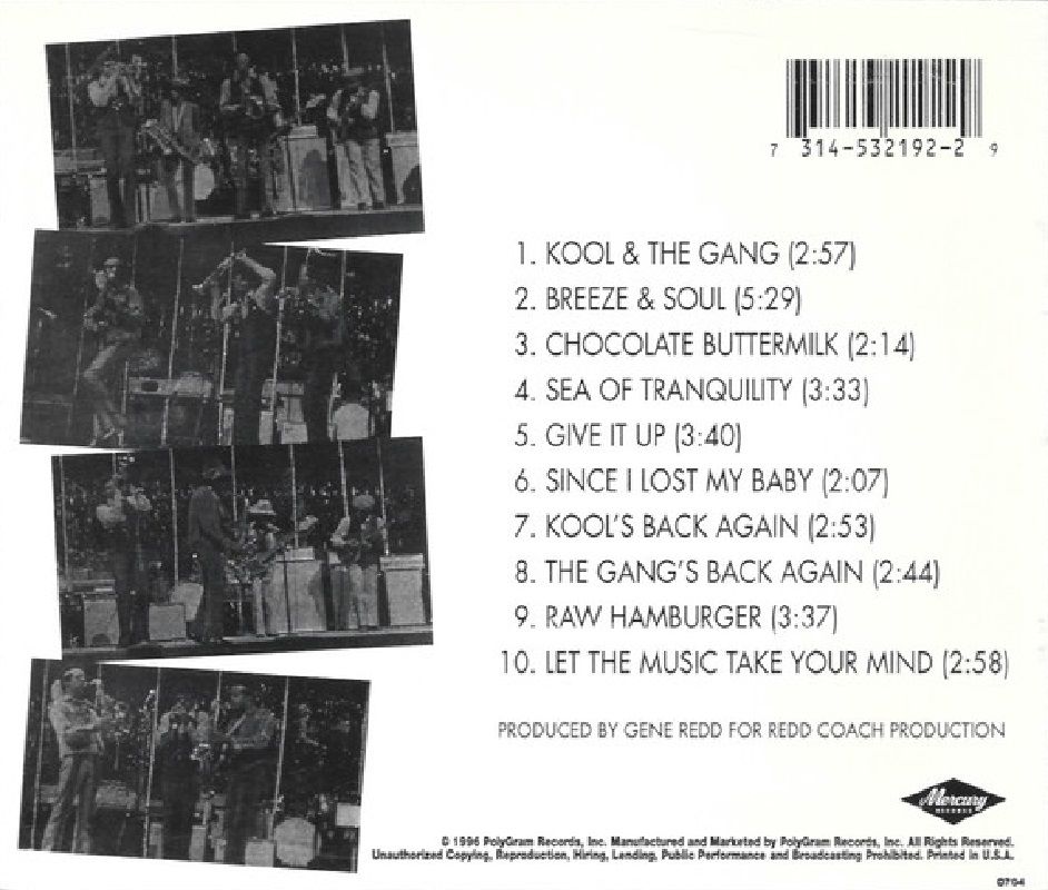 KOOL AND THE GANG - KOOL AND THE GANG (CD) (1996)