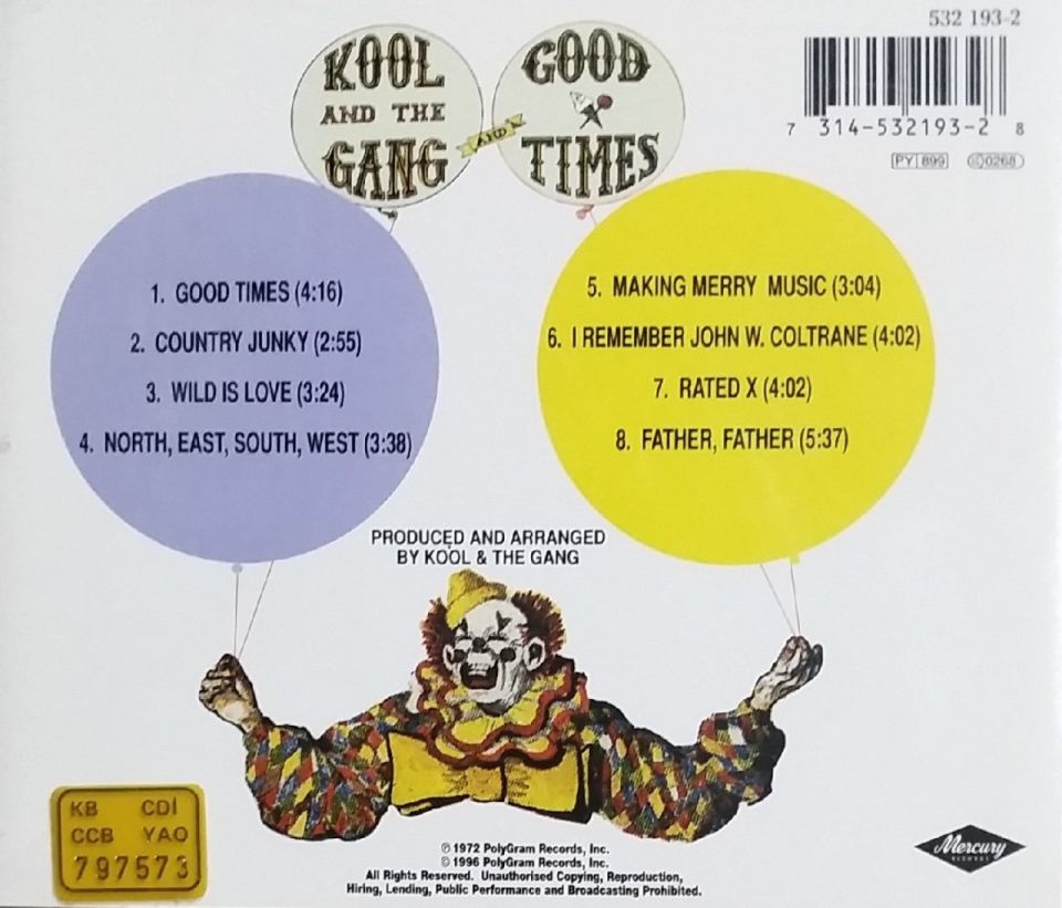 KOOL AND THE GANG - GOOD TIMES (CD) (1996)