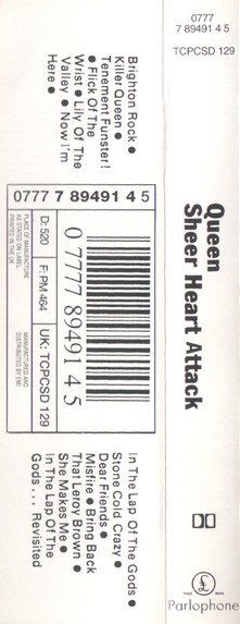 QUEEN - SHEER HEART ATACK (MC) (1993)