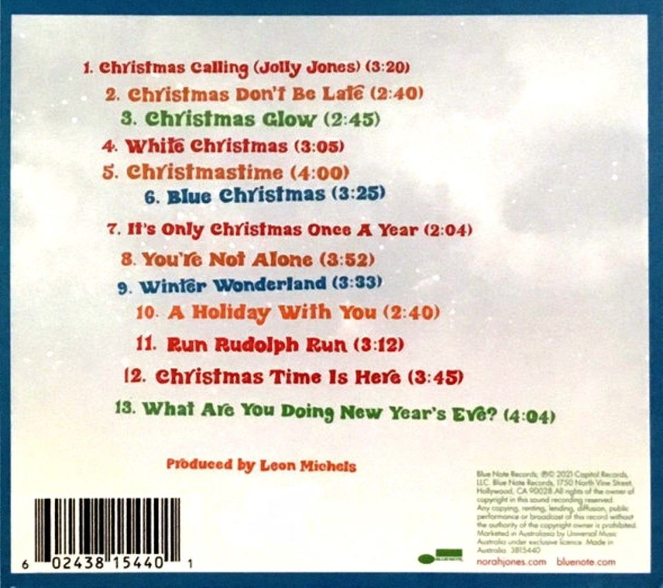 NORAH JONES - I DREAM OF CHRISTMAS (CD) (2021)