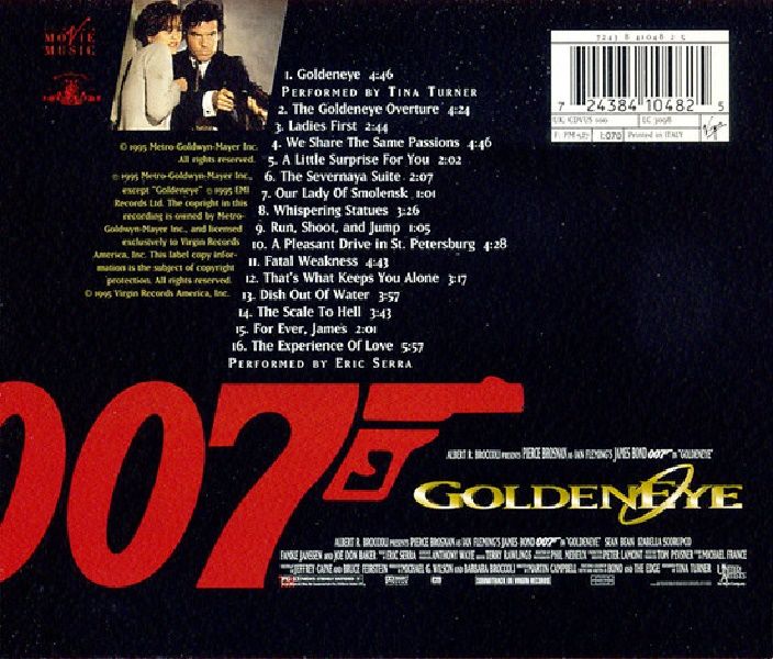 JAMES BOND  GOLDEN EYE - SOUNDTRACK (CD) (1995)