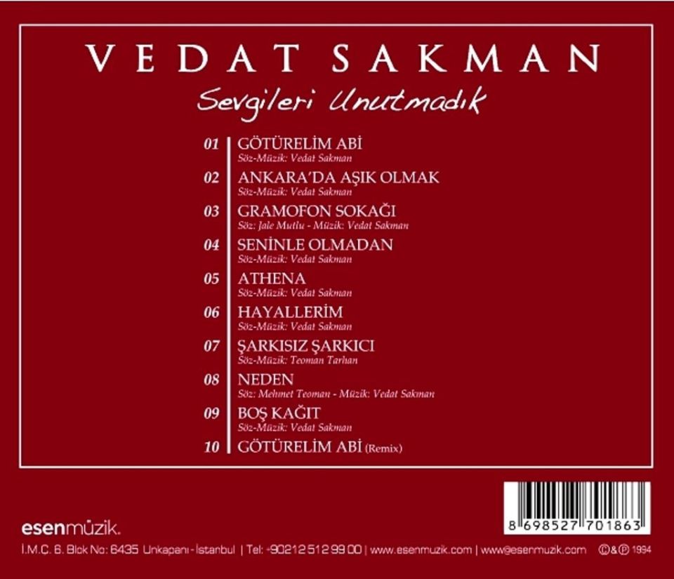 VEDAT SAKMAN - SEVGİLERİ UNUTMADIK