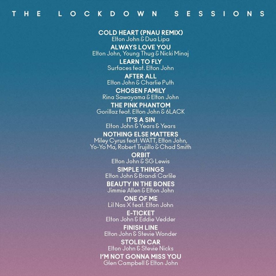ELTON JOHN - THE LOCKDOWN SESSIONS