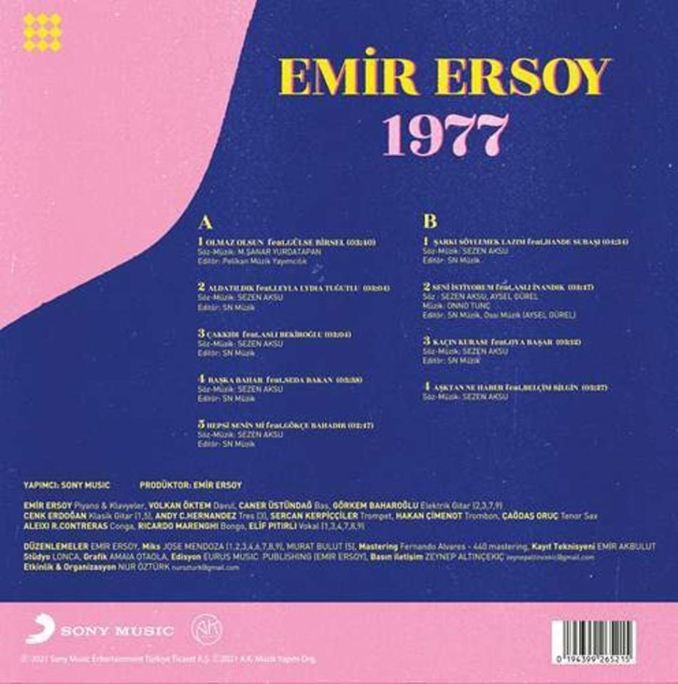 EMİR ERSOY - 1977 SEZEN'Lİ ŞARKILAR (LP)