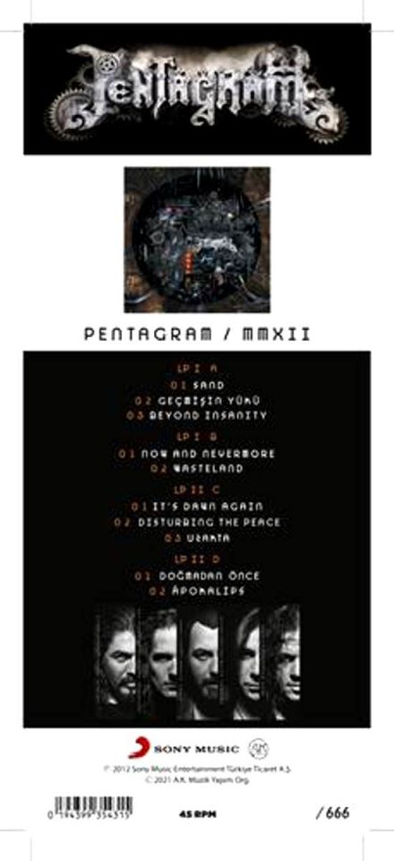 PENTAGRAM - MMXII (PICTURE DISC)(NUMARALI) 45RPM