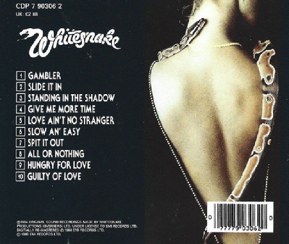 WHITESNAKE - SLIDE IT IN (CD) (1988)