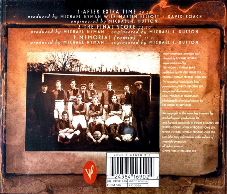 MICHAEL NYMAN - AFTER EXTRA TIME (CD) (1996)
