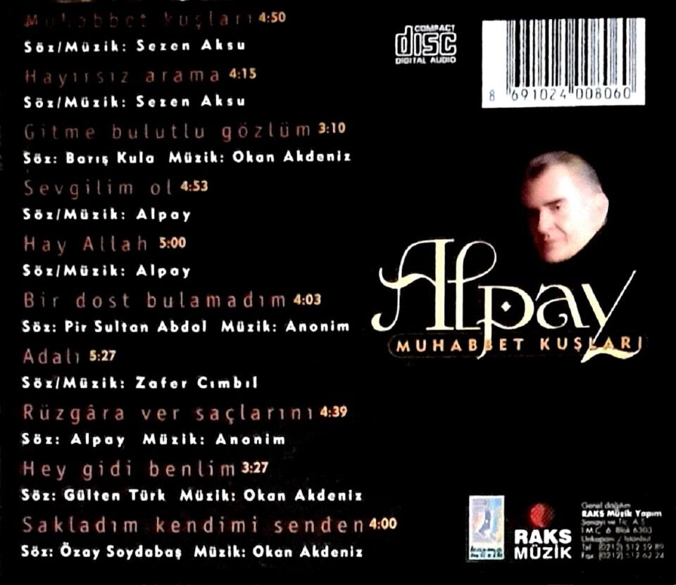 ALPAY - MUHABBET KUŞLARI (CD) (1997)