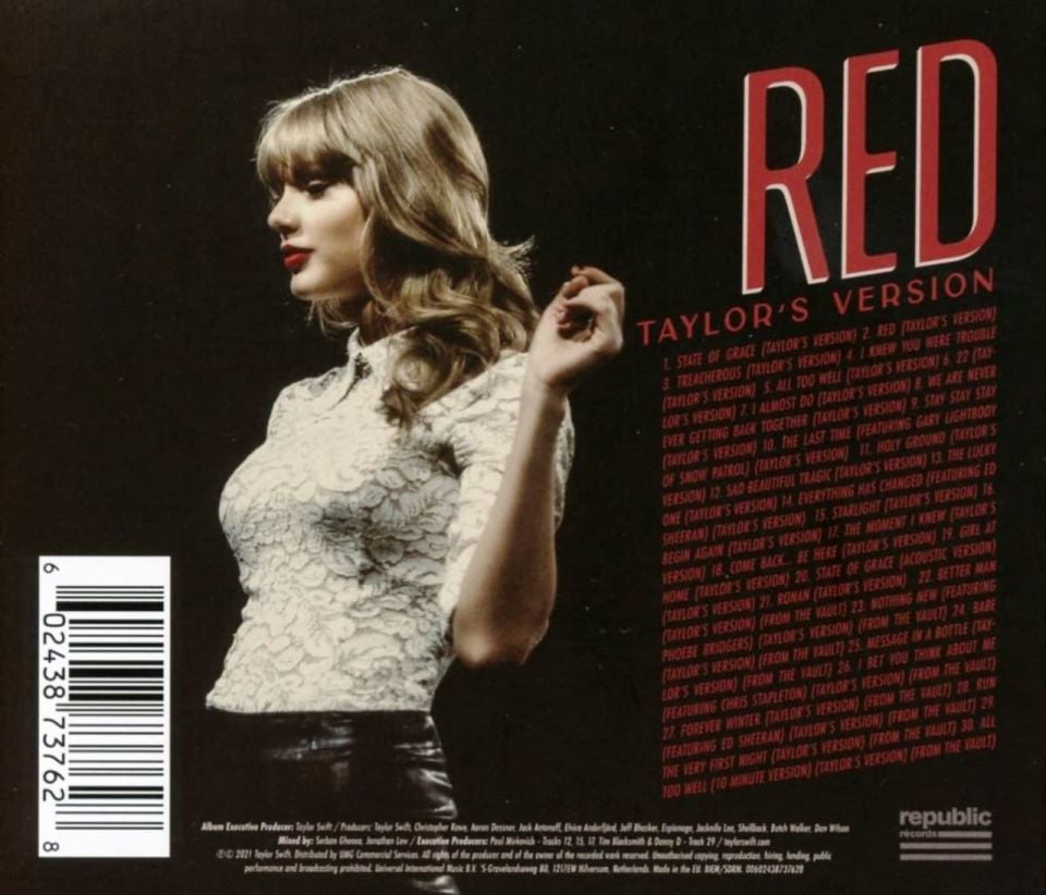 TAYLOR SWIFT - RED (TAYLOR'S VERSION) (2 CD)
