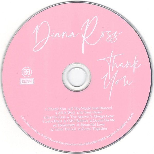 DIANA ROSS - THANK YOU (CD)