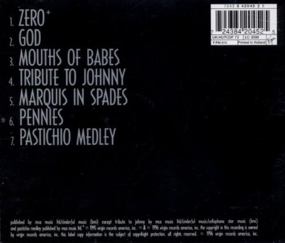 THE SMASHING PUMPKINS - ZERO (CD) (1996)