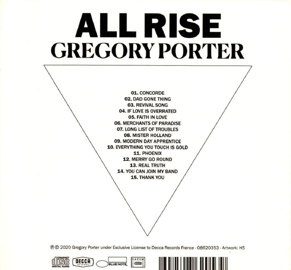 GREGORY PORTER - ALL RISE (DIGIBOOK DELUXE) (CD) (2020)