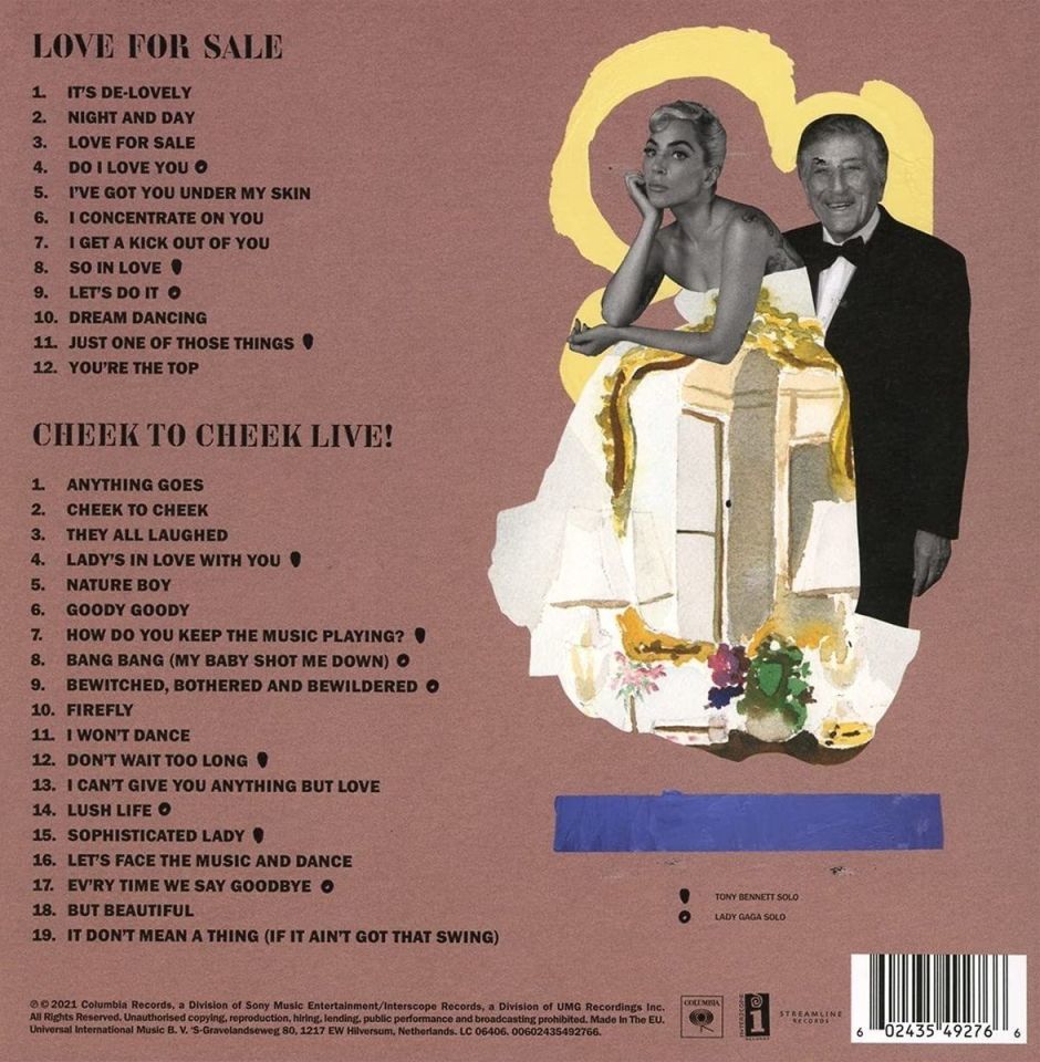 LADY GAGA, TONY BENNETT - LOVE FOR SALE (2 CD)