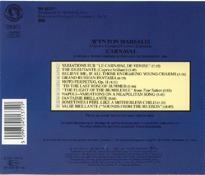 WYNTON MARSALIS - CARNAVAL (CD) (1987)