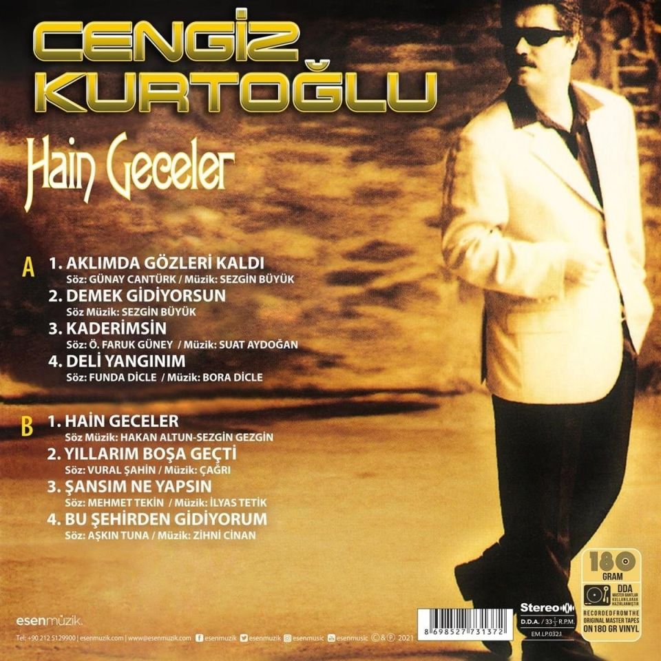 CENGİZ KURTOĞLU - HAİN GECELER (LP)