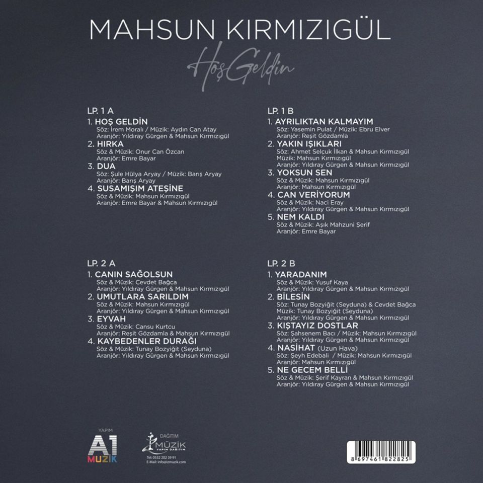 MAHSUN KIRMIZIGÜL - HOŞGELDİN (2 LP)