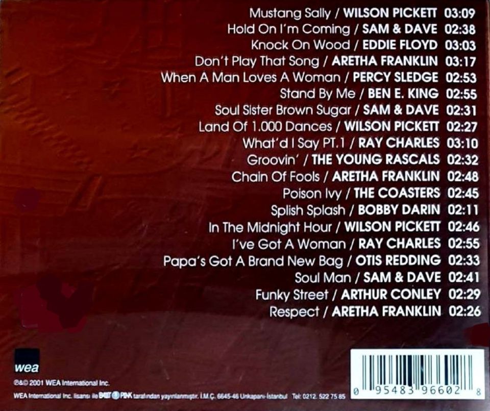 SOUL HITS - VARIOUS ARTISTS (CD) (2001)