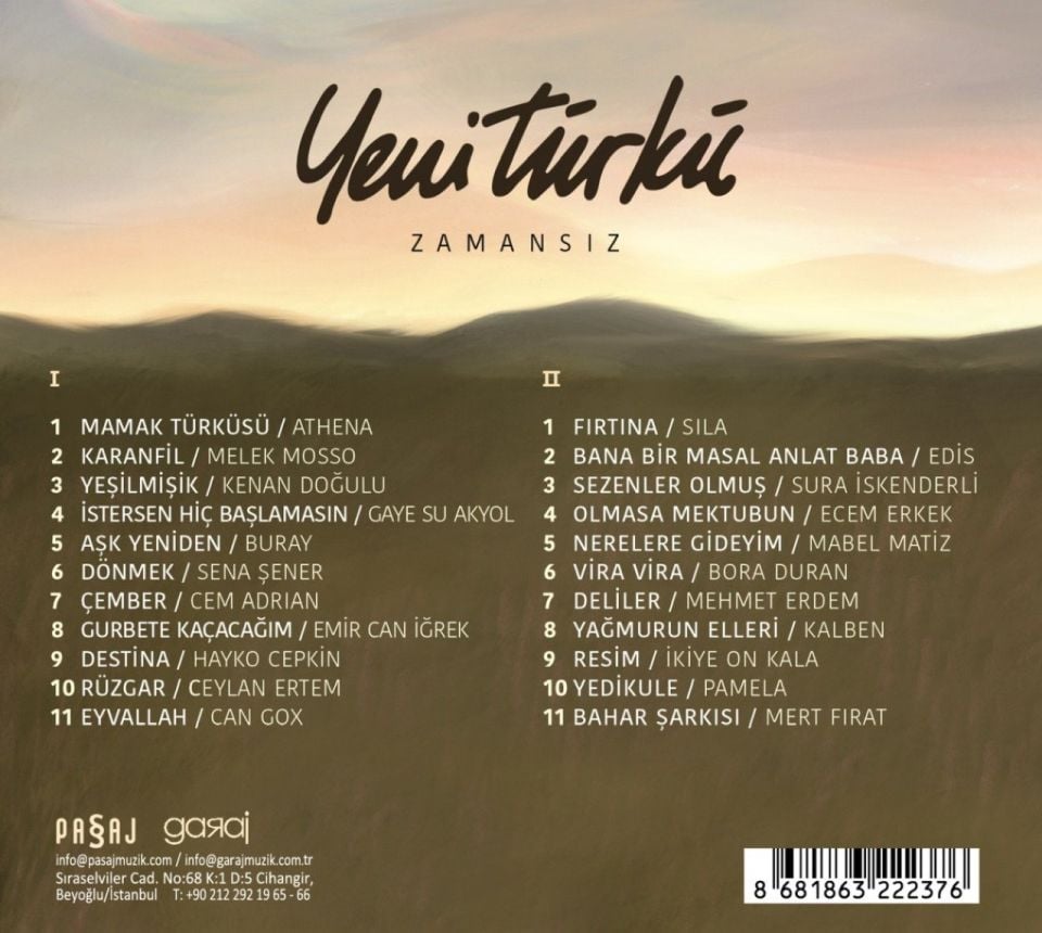 YENİ TÜRKÜ - ZAMANSIZ (2 CD) (2022)