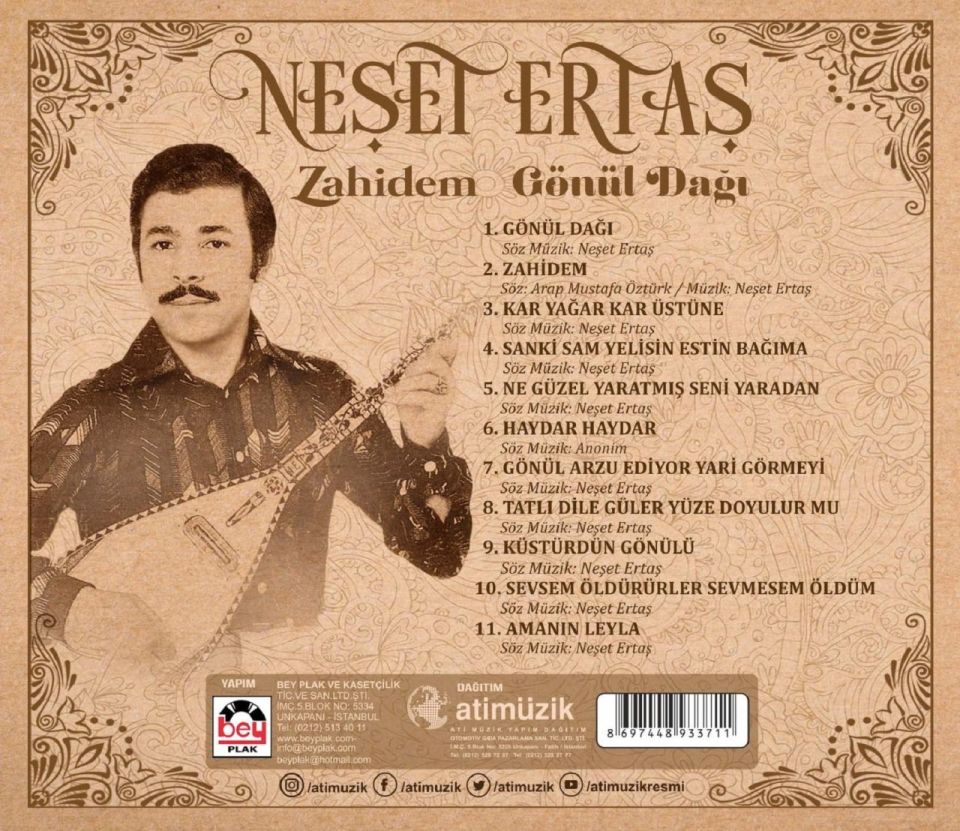 NEŞET ERTAŞ - ZAHİDEM / GÖNÜL DAĞI (CD)