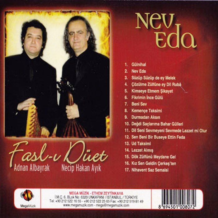 NECİP HAKAN AYIK & ADNAN ALBAYRAK – FASL-I DÜET NEV EDA