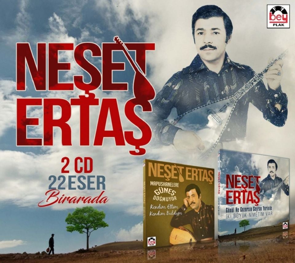 NEŞET ERTAŞ - MAPUSHANELERE GÜNEŞ DOĞMUYOR / GÖNÜL NE GEZERSİN SEYRAN YERİNDE (2 CD)