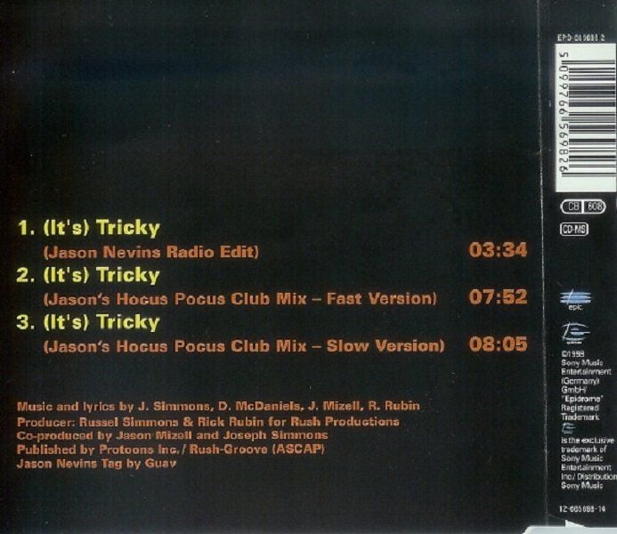 RUN D.M.C. VS. JASON NEVINS - IT'S TRICKY