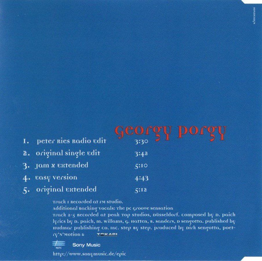 GEORGY PORGY - POETRY N MOTION (CD)
