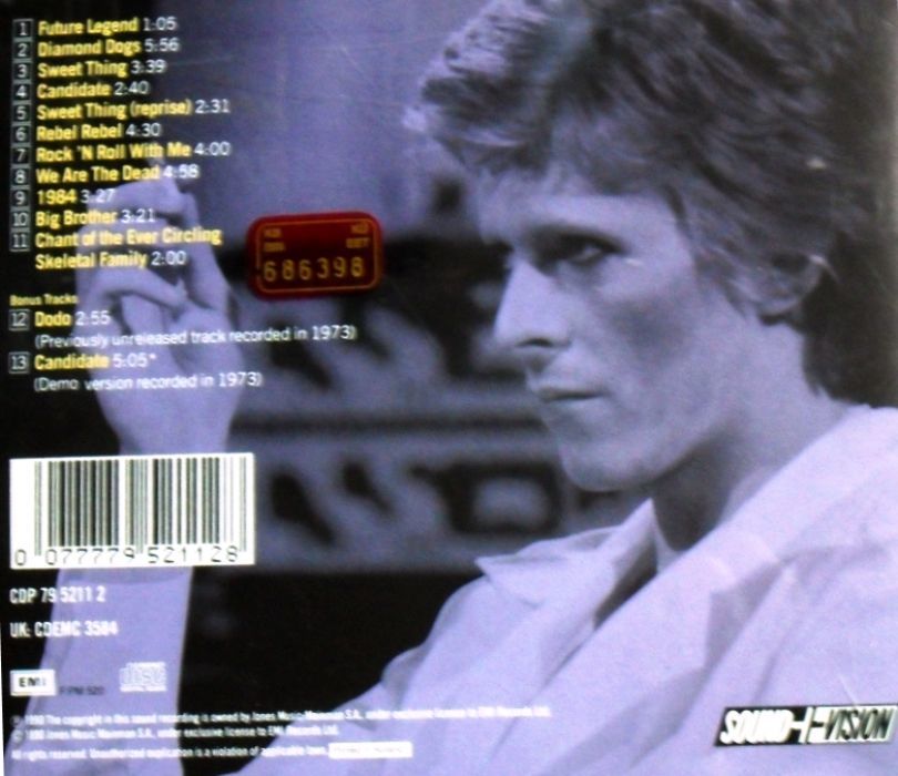DAVID BOWIE - DIAMOND DOGS (1990)