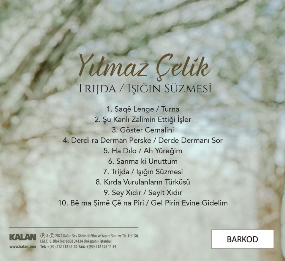 YILMAZ ÇELİK - TRİJDA / IŞIĞIN SÜZMESİ (CD)