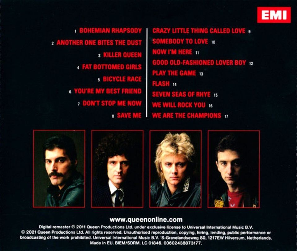 QUEEN - GREATEST HITS (LIMITED) (CD)