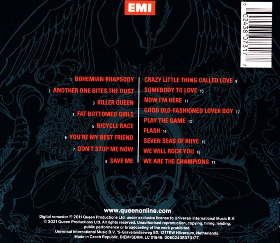 QUEEN - GREATEST HITS (LIMITED) (CD)