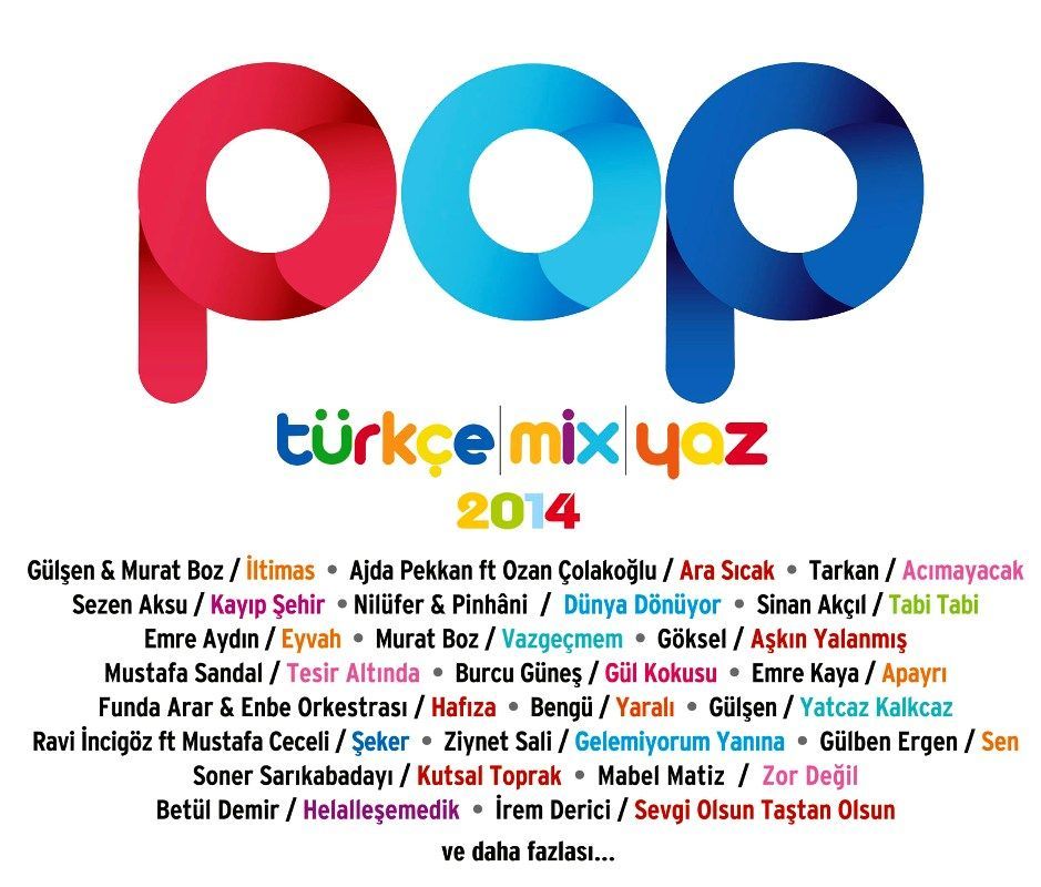 POP TÜRKÇE MIX 2014 ( 4 CD )