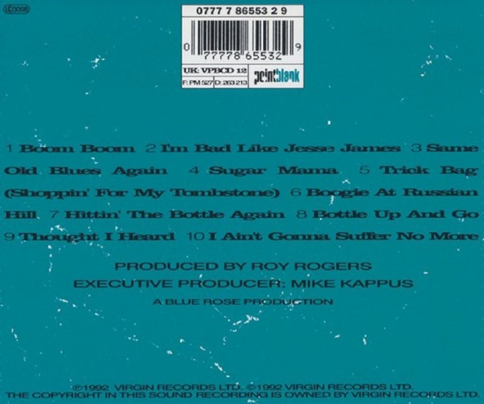 JOHN LEE HOOKER - BOOM BOOM (CD) (1992)