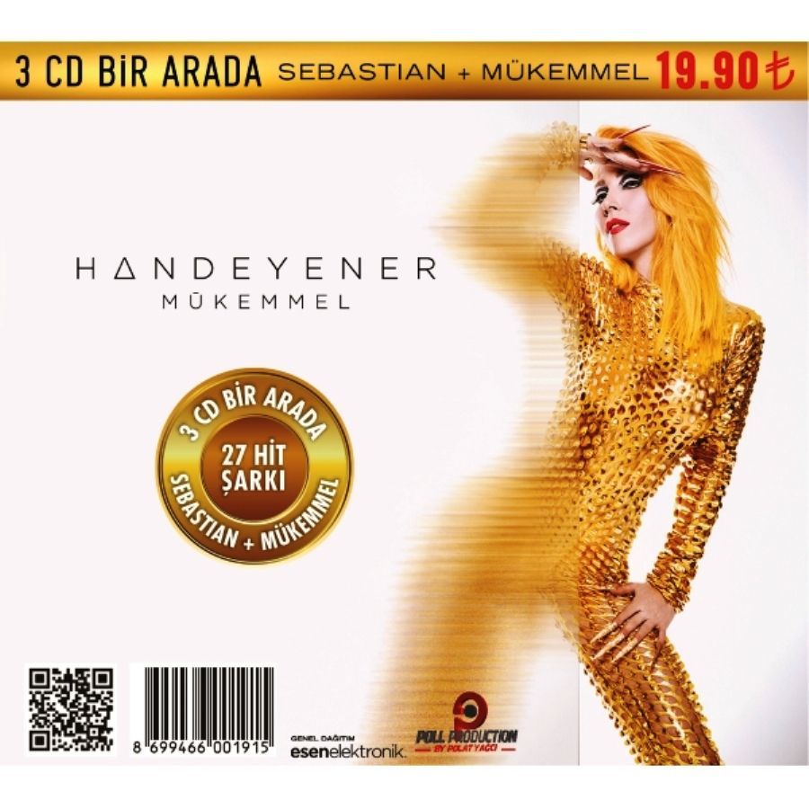 HANDE YENER - SEBASTIAN (3 CD & 27 HIT ŞARKI)