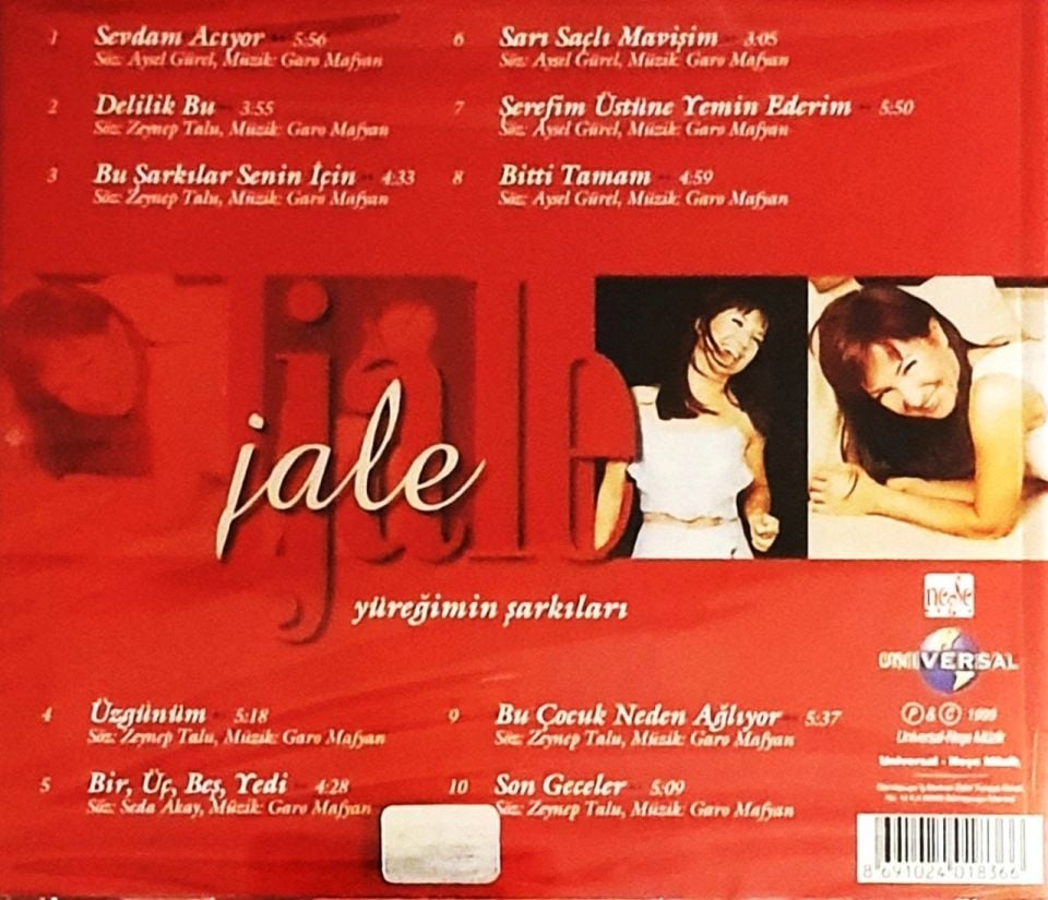 JALE - YÜREĞİMİN ŞARKILARI (CD) (1999)