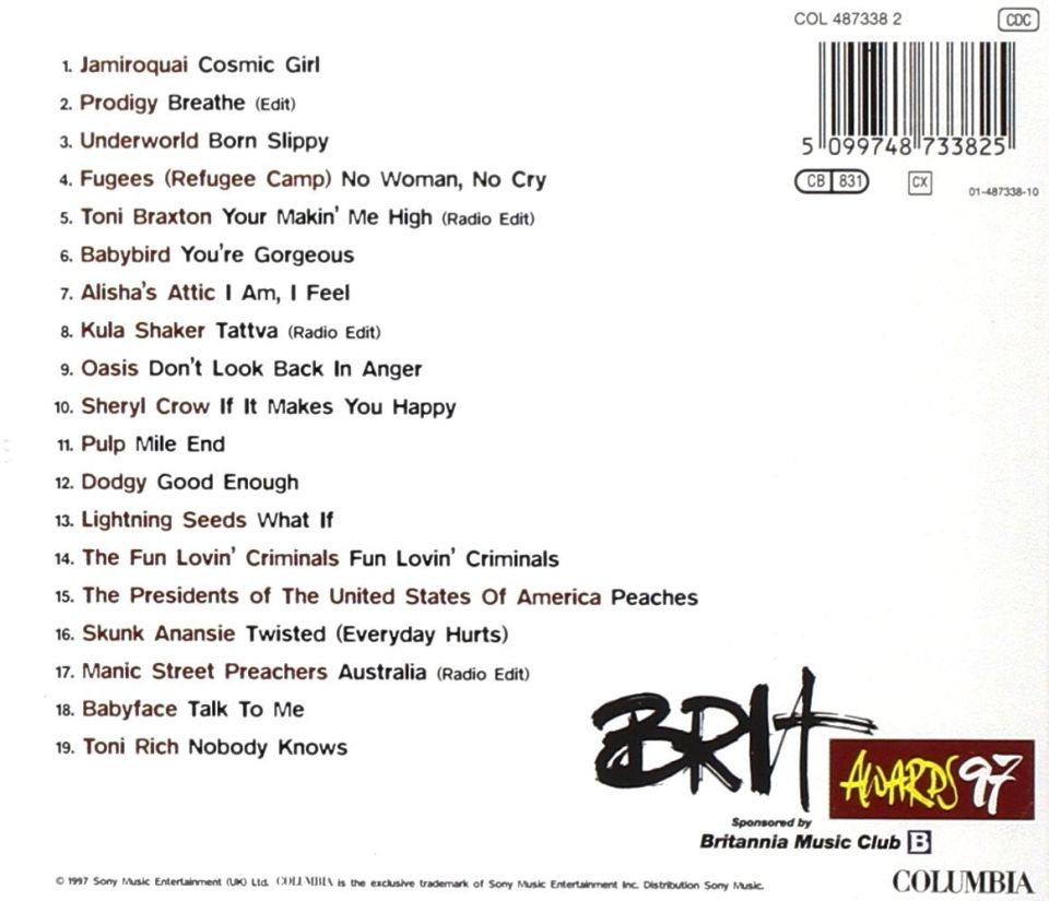 VARIOUS - BRIT AWARDS 97'S