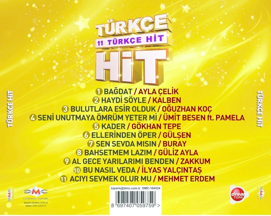 11 TÜRKÇE HİT - ÇEŞİTLİ SANATÇILAR (VARIOUS)