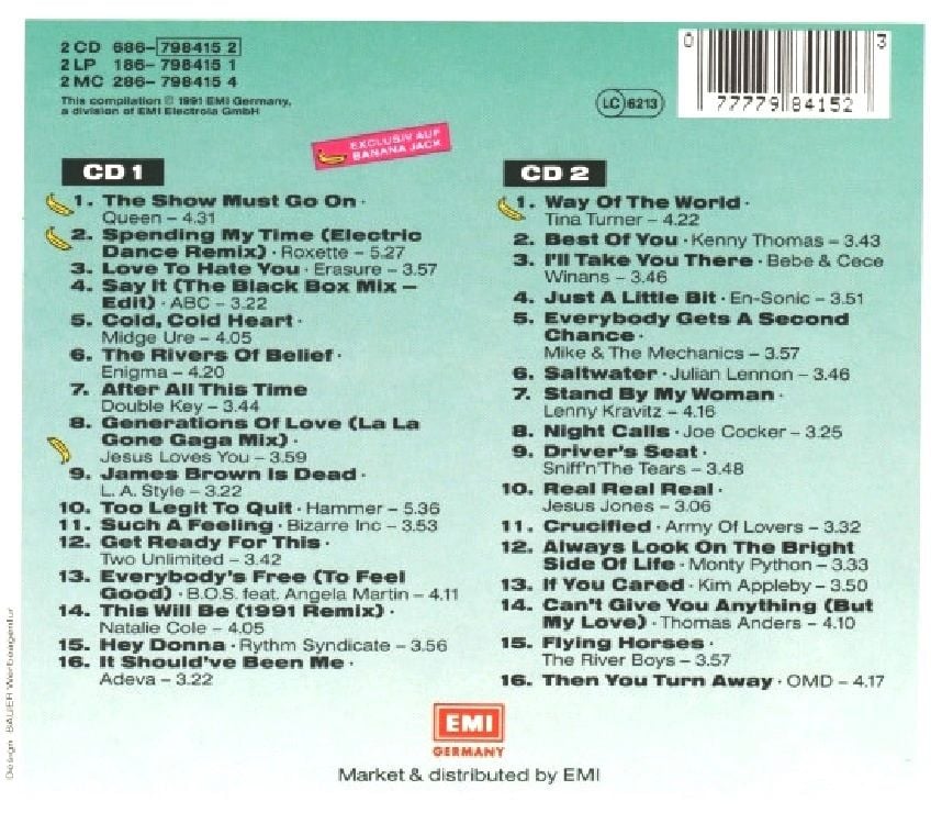BANANA JACK - VARIOUS ARTISTS (2 CD) (1991)