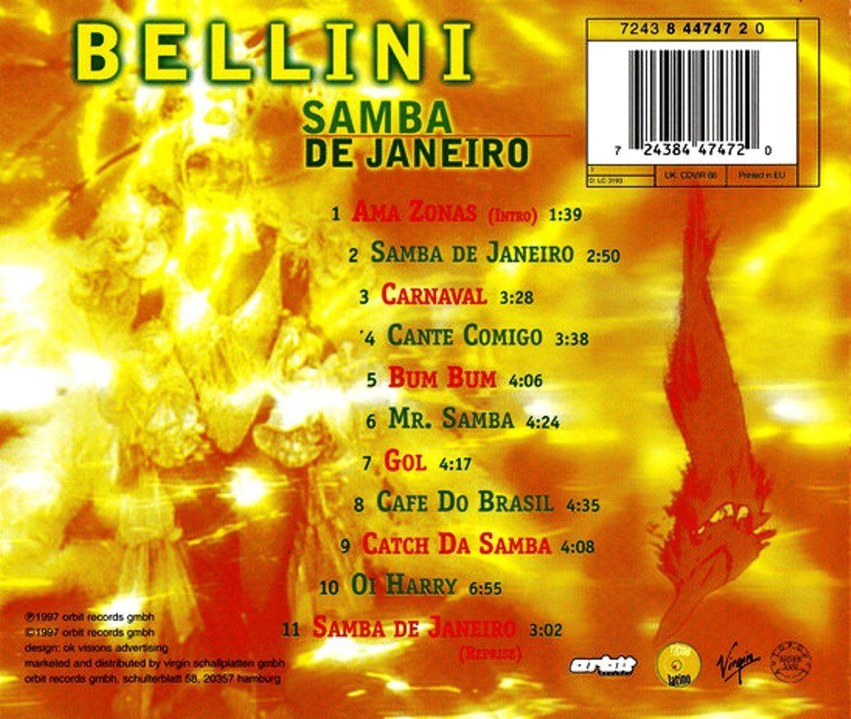 BELLINI - SAMBA DE JANERIO (CD) (1997)