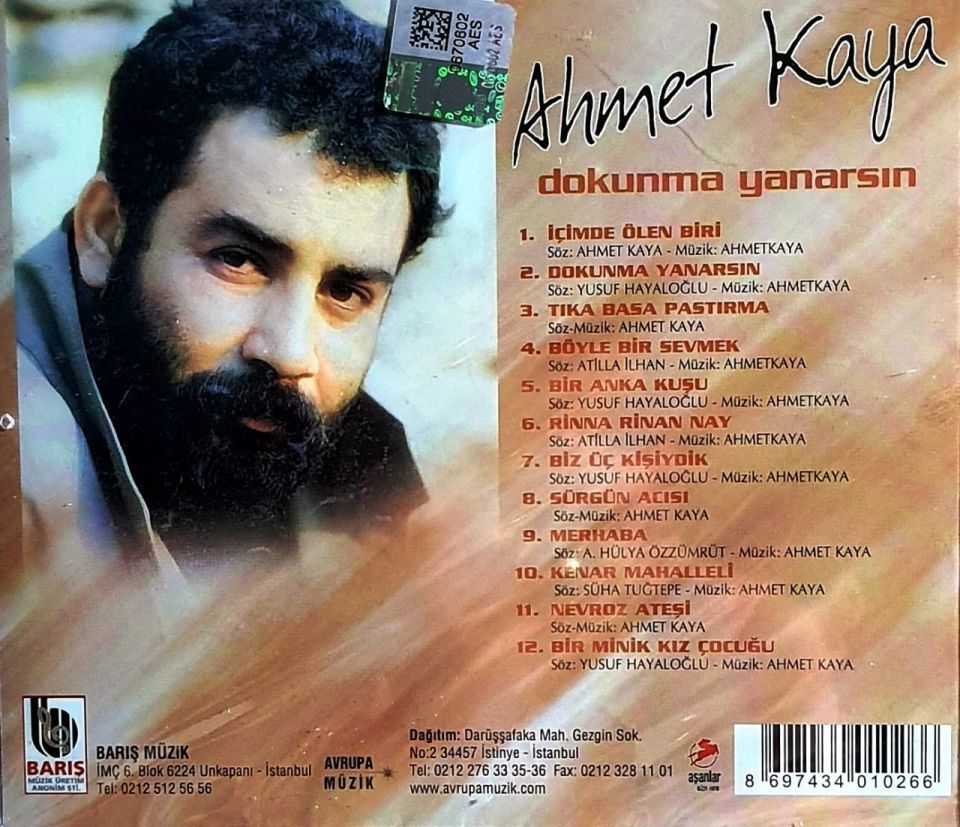 AHMET KAYA - DOKUNMA YANARSIN (CD)