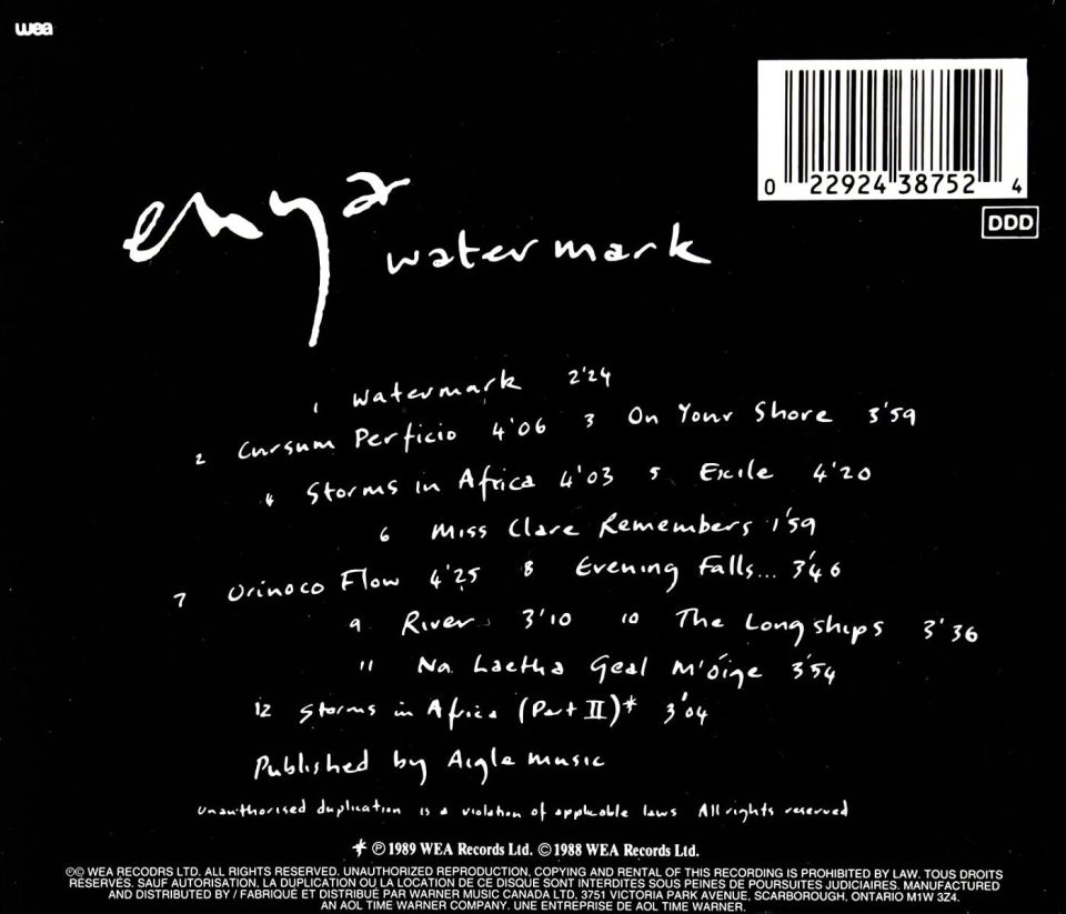 ENYA - WATERMARK (CD) (1988)