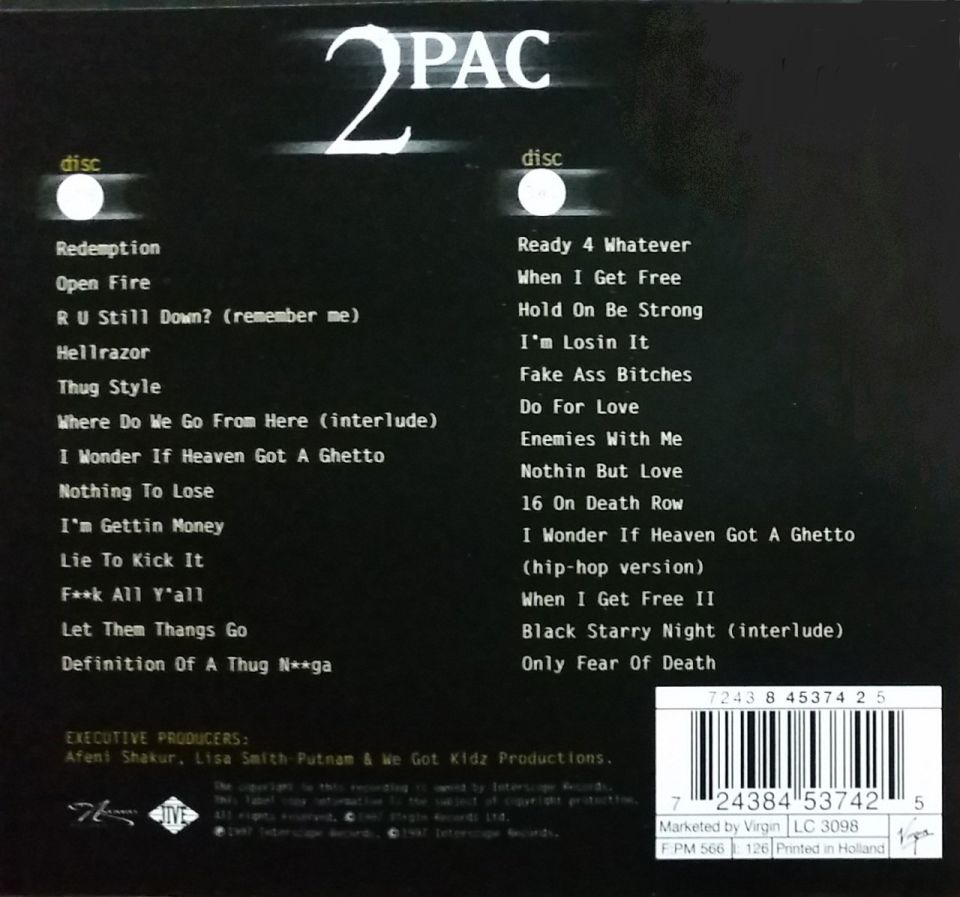 2PAC - R U STILL  DOWN (REMEMBER ME) (2 CD)(1997)
