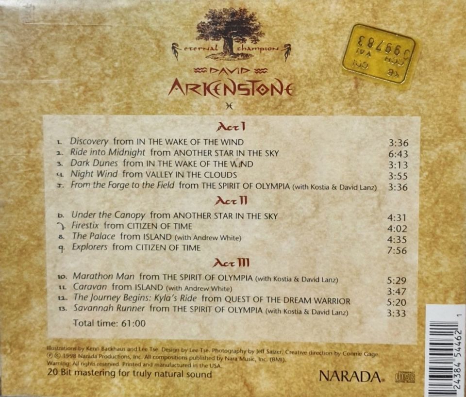 DAVID ARKENSTONE - ETERNAL CHAMPION (CD) (1998)