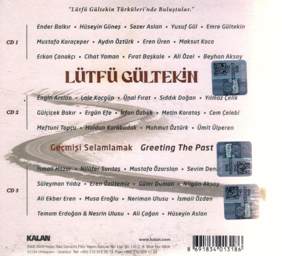 LÜTFÜ GÜLTEKİN - GEÇMİŞİ SELAMLAMAK (50. SANAT YILI) (3 CD)